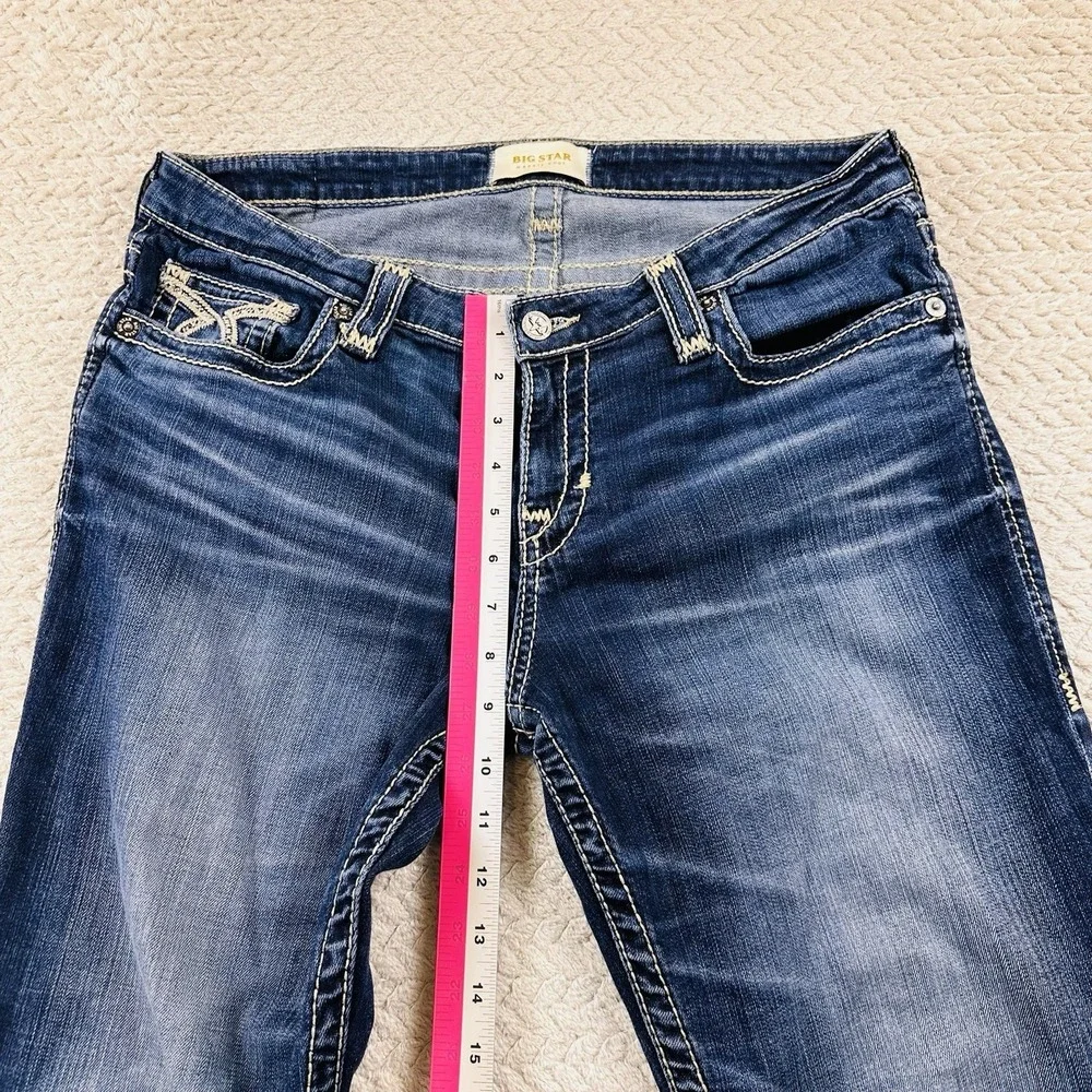 Big Star Jeans Women's Maddie Boot Dark Wash Mid-Rise Size 32 R Y2K Country